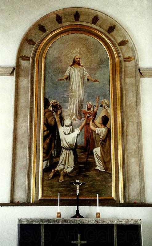 johan krouthen kristus bland larjungarna pa himmelsfardsberget Spain oil painting art